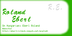 roland eberl business card